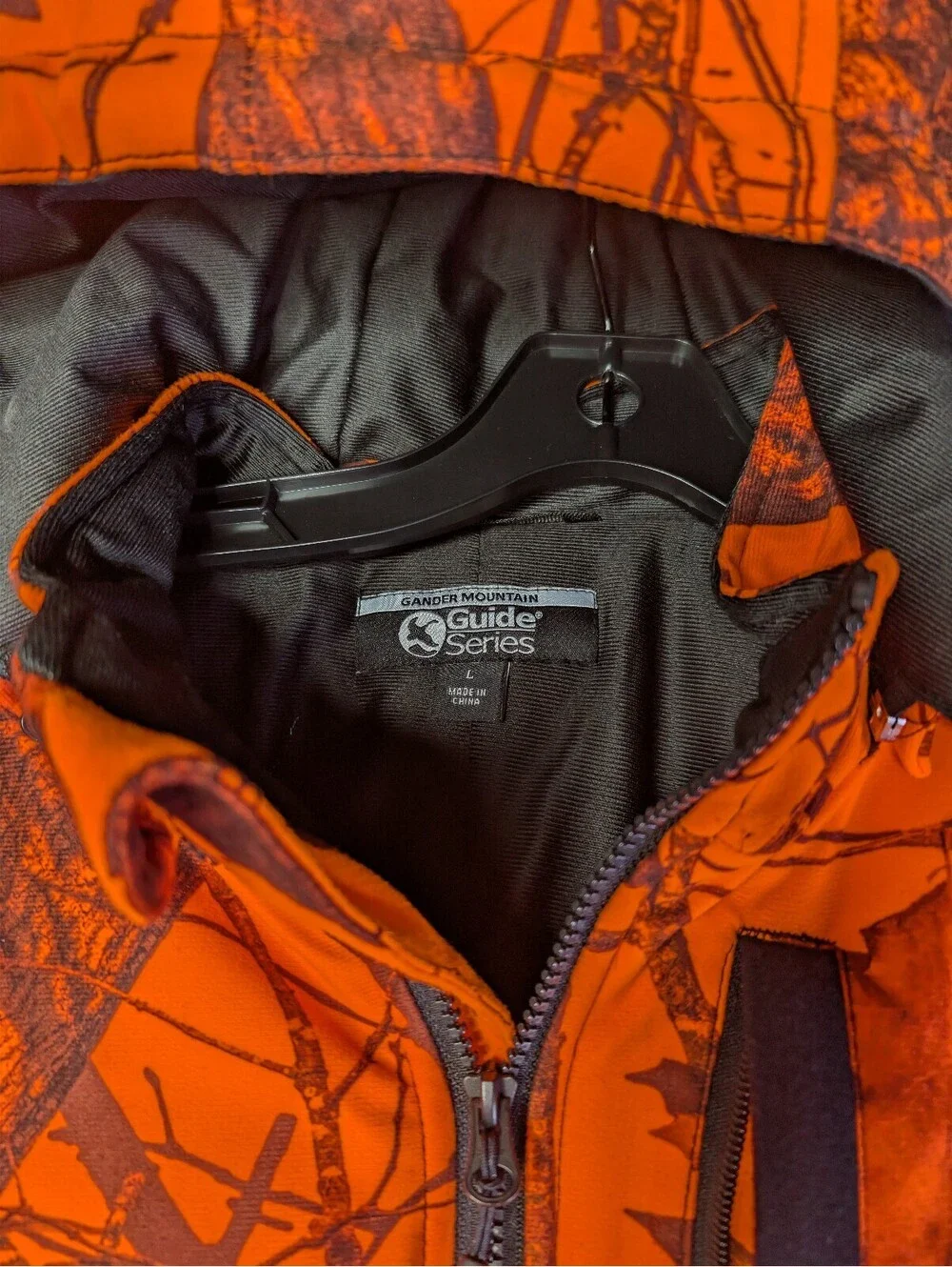 Gander Mountain Guide Series Orange and Brown Camouflage Hunting Jacket
